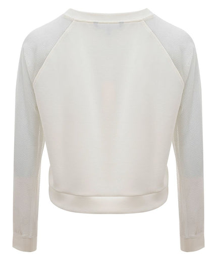 Armani Exchange Elegant White Polyamide Sweater