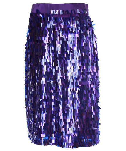 PINKO Purple Polyester Skirt