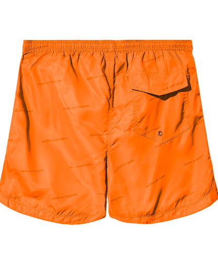 Comme Des Fuckdown Orange Polyester Men's Bermuda Short