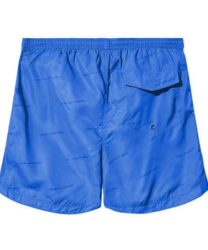 Comme Des Fuckdown Blue Polyester Men's Swimwear Short