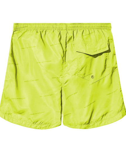 Comme Des Fuckdown Yellow Polyester Men's Swimwear Shorts