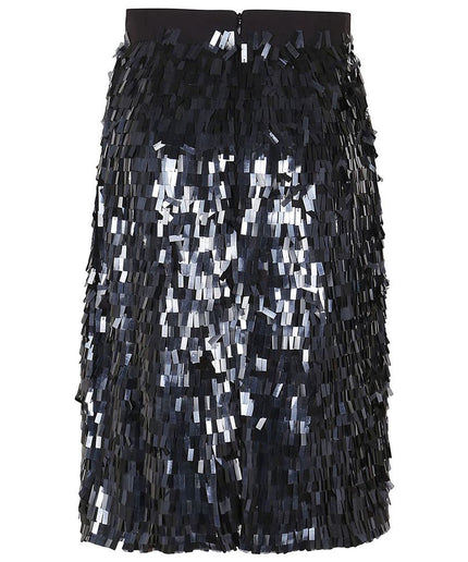 PINKO Black Polyester Skirt