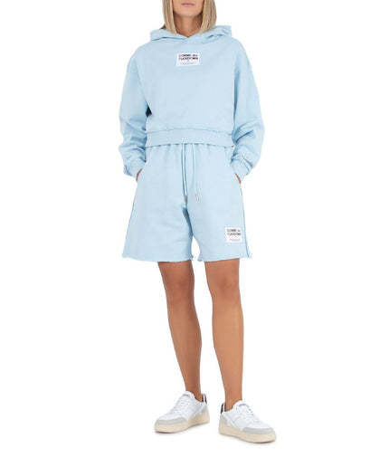 Comme Des Fuckdown Light Blue Cotton Short