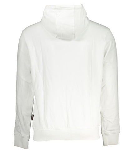 Napapijri Elegant White Hooded Cotton Sweater