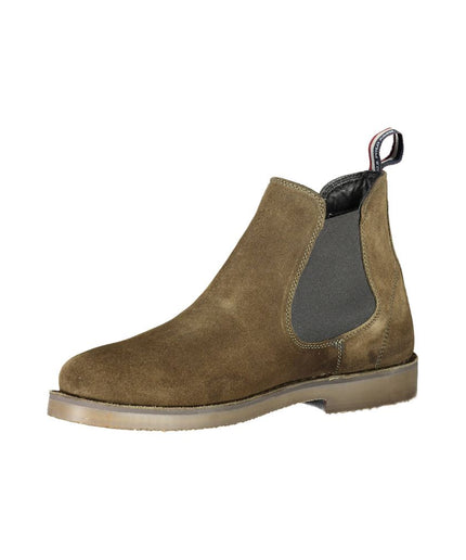 U.S. POLO ASSN. Green Leather Men Ankle Boot