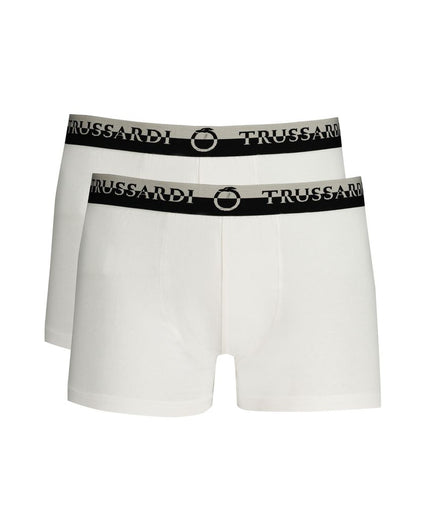 Trussardi White Cotton Underwear