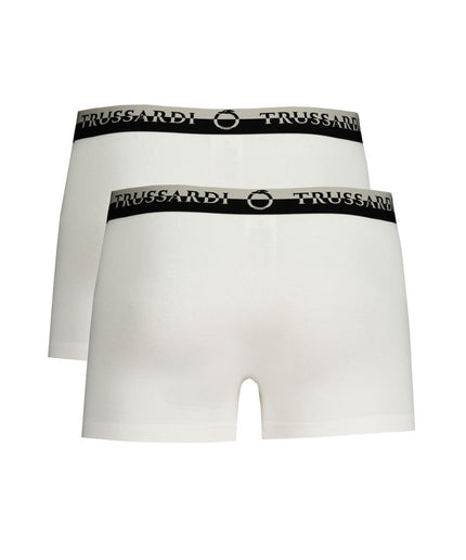 Trussardi White Cotton Underwear