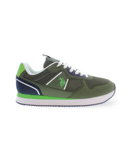 U.S. POLO ASSN. Green Polyester Men Sneaker