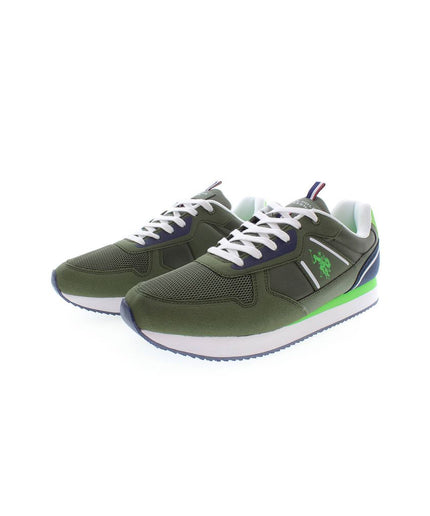 U.S. POLO ASSN. Green Polyester Men Sneaker