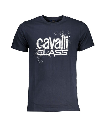 Cavalli Class Blue Cotton T-Shirt