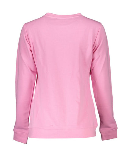 Cavalli Class Pink Cotton Sweater