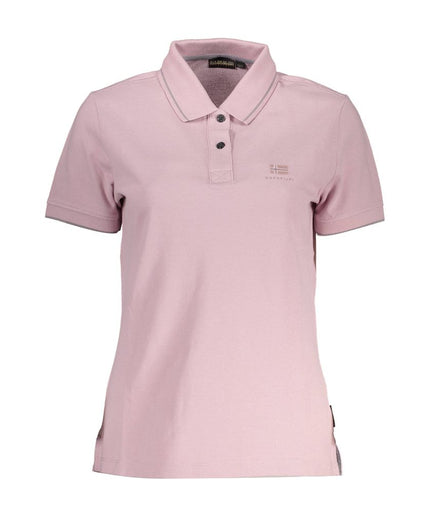 Napapijri Pink Cotton Women Polo Shirt