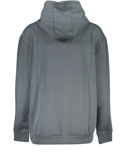 Cavalli Class Elegant Hooded Fleece Sweatshirt in Gray