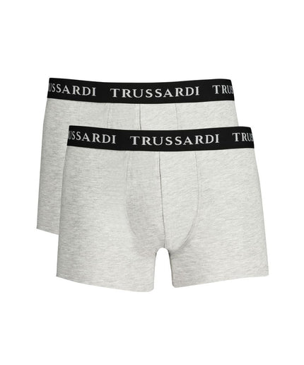 Trussardi Gray Cotton Underwear