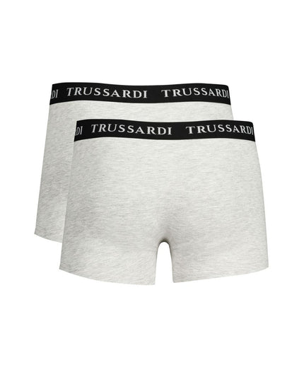 Trussardi Gray Cotton Underwear