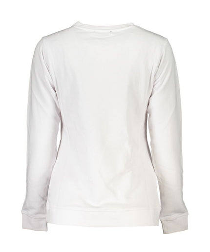 Cavalli Class White Cotton Sweater