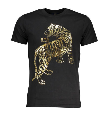 Cavalli Class Black Cotton T-Shirt