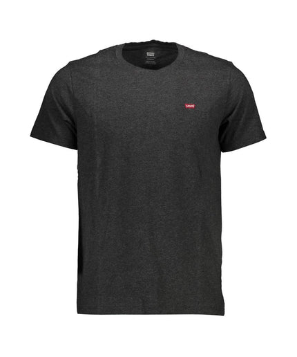 Levi's Gray Cotton Men T-Shirt