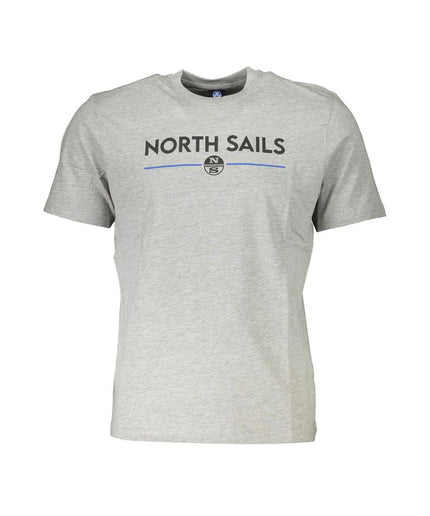 North Sails Gray Cotton T-Shirt