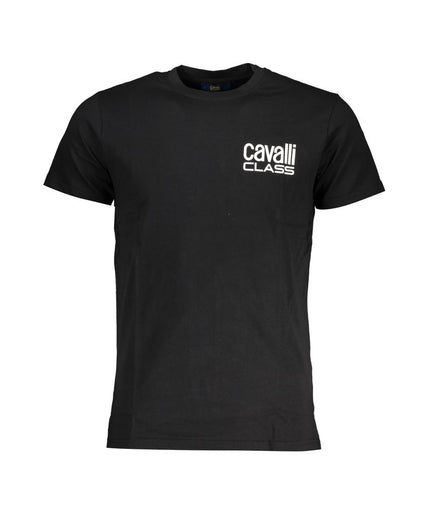 Cavalli Class Black Cotton T-Shirt