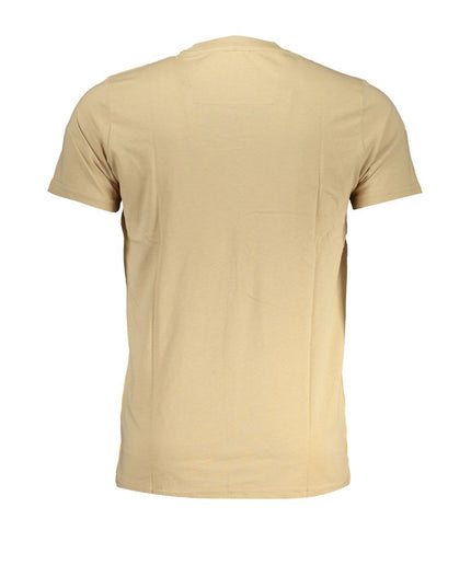 Cavalli Class Beige Cotton T-Shirt