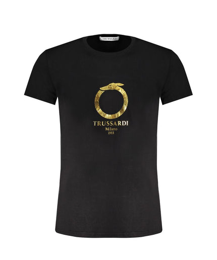 Trussardi Black Cotton T-Shirt