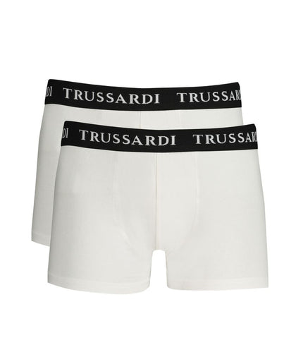 Trussardi White Cotton Underwear