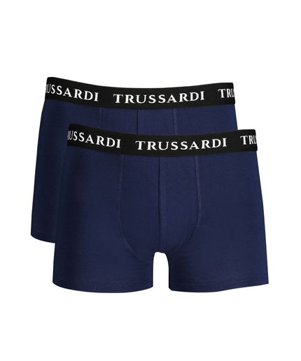 Trussardi Blue Cotton Underwear