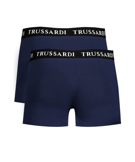 Trussardi Blue Cotton Underwear