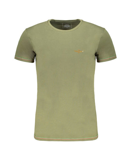 Aeronautica Militare Green Cotton T-Shirt