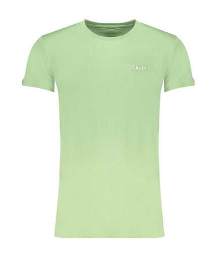 Gaudi Green Cotton T-Shirt