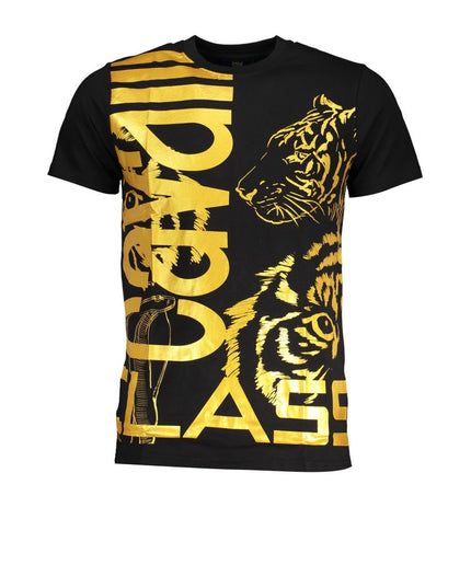 Cavalli Class Black Cotton T-Shirt