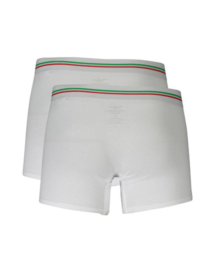 Aeronautica Militare White Cotton Underwear