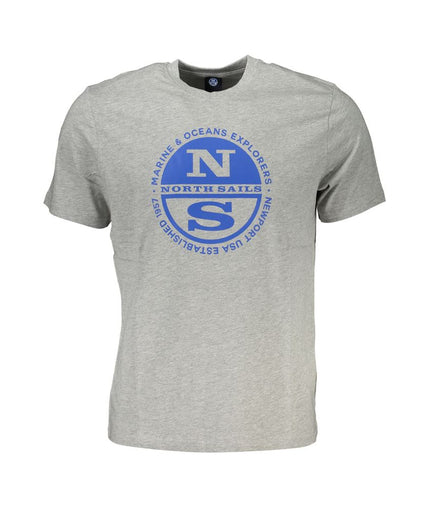 North Sails Gray Cotton T-Shirt