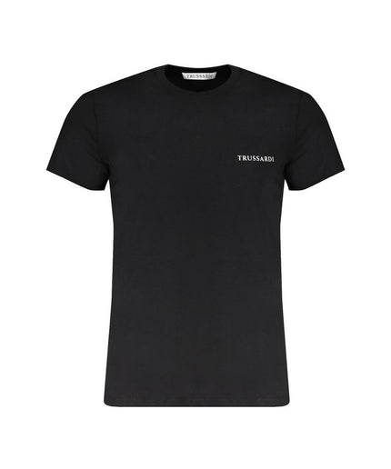 Trussardi Black Cotton T-Shirt