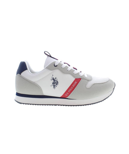 U.S. POLO ASSN. White Polyester Mens Sneaker