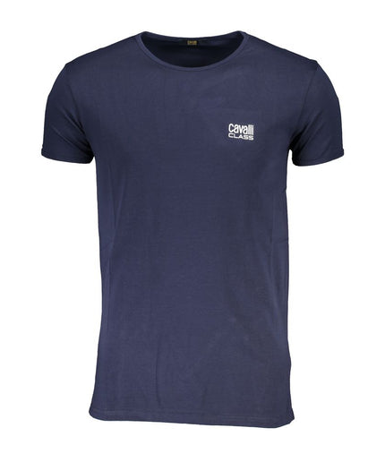 Cavalli Class Blue Cotton T-Shirt