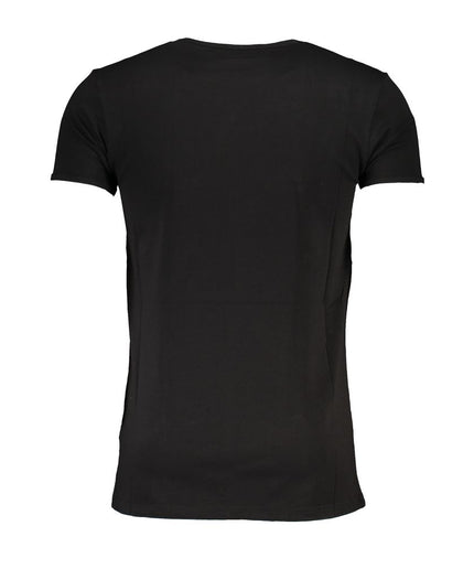 Cavalli Class Black Cotton T-Shirt