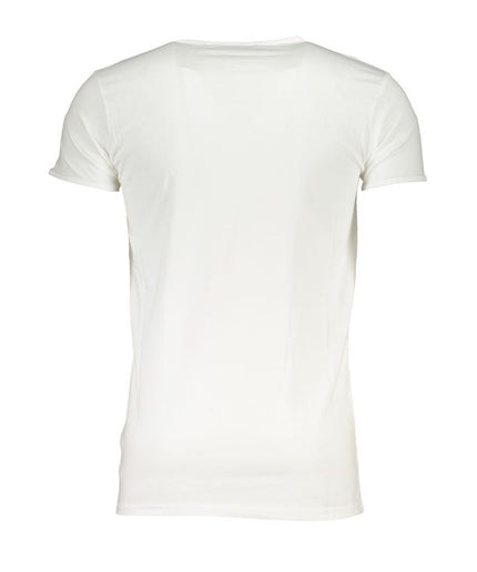 Cavalli Class White Cotton T-Shirt