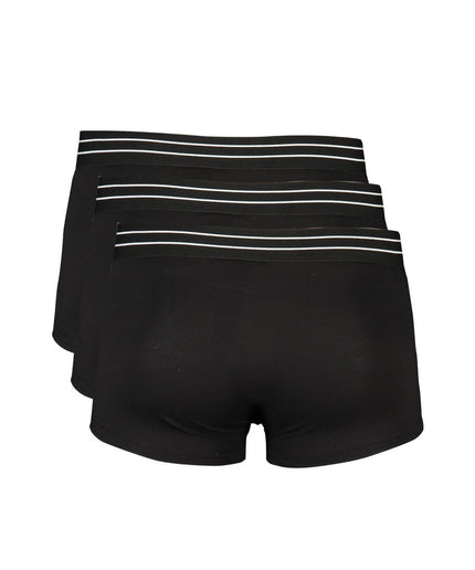 Cavalli Class Black Cotton Underwear