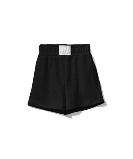 Comme Des Fuckdown Chic Stretch Cotton Shorts with Logo Accents