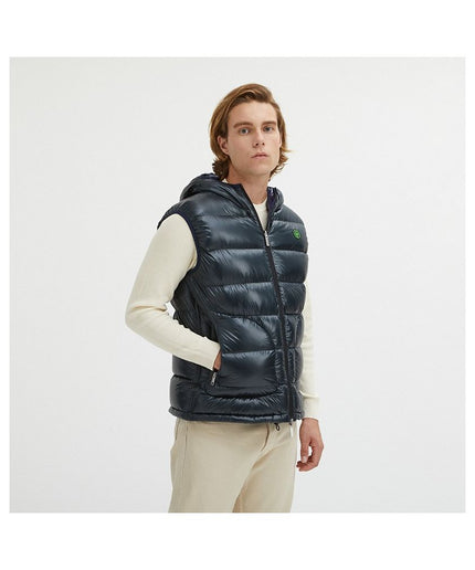 Centogrammi Blue Nylon Men's Reversible Vest