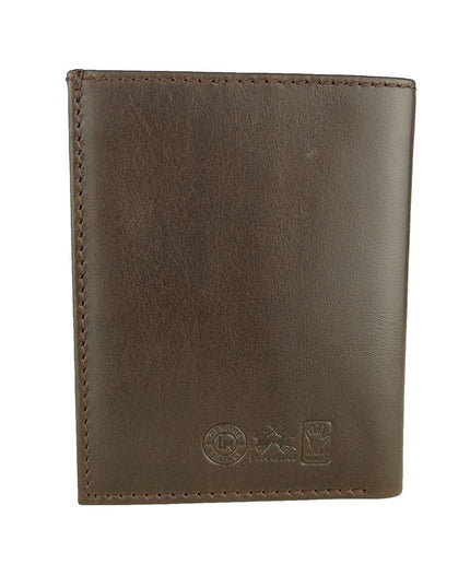 La Martina Elegant Dark Brown Leather Passport Holder