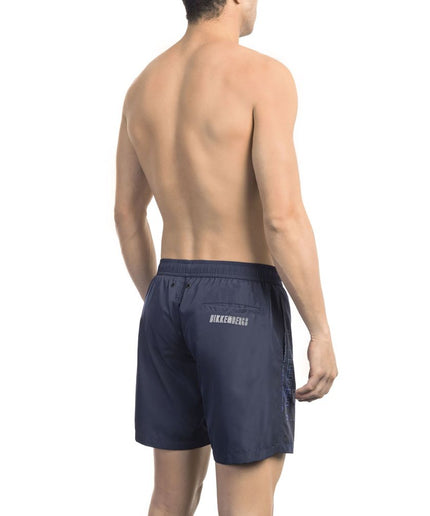 Bikkembergs Blue Polyester Men Swim Short