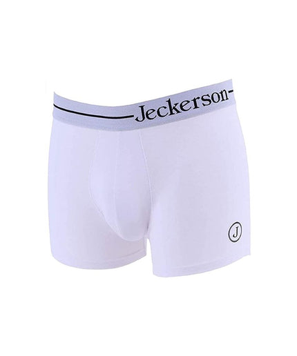 Jeckerson White Cotton Men Boxer