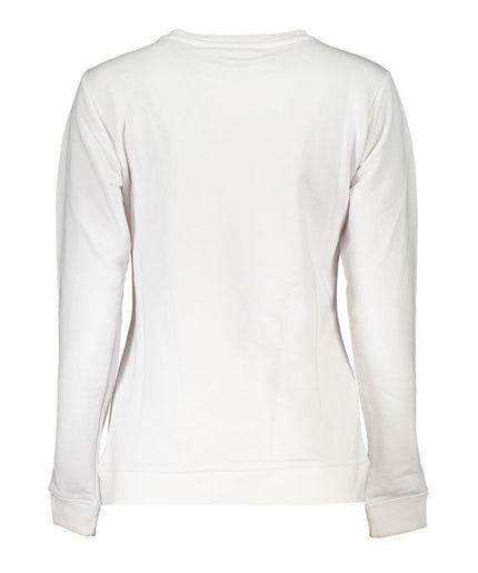 Cavalli Class White Cotton Sweater