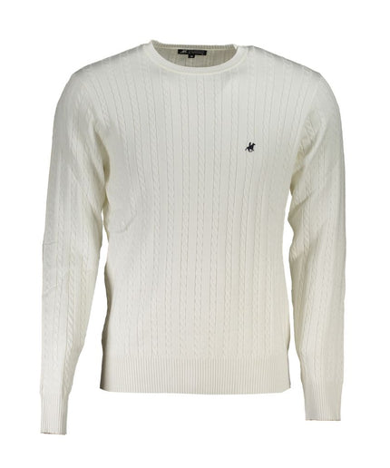 U.S. Grand Polo Elegant Crew Neck Sweater with Contrast Details