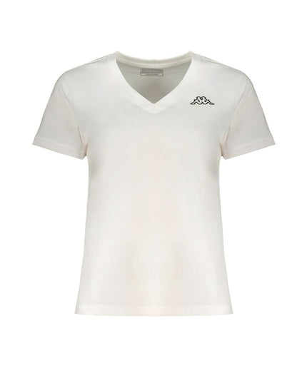 Kappa White Cotton Tops & T-Shirt