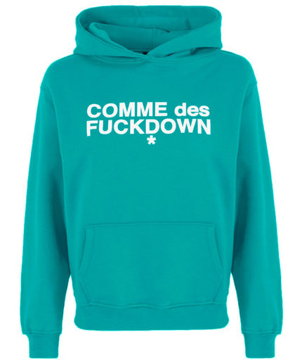 Comme Des Fuckdown Green Cotton Sweater