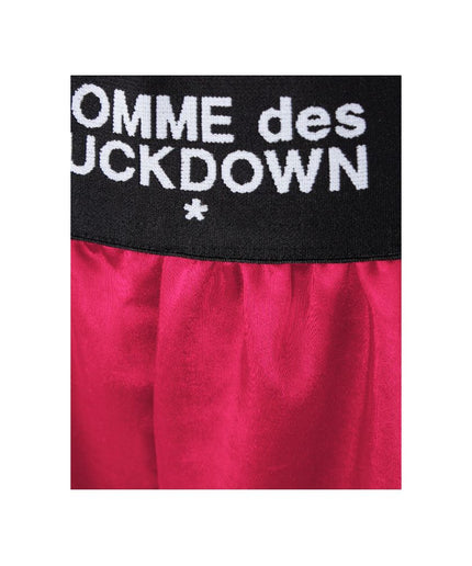 Comme Des Fuckdown Fuchsia Polyester Short